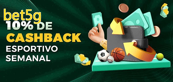 10% de bônus de cashback na bet5g