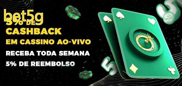 Promoções do cassino ao Vivo bet5g